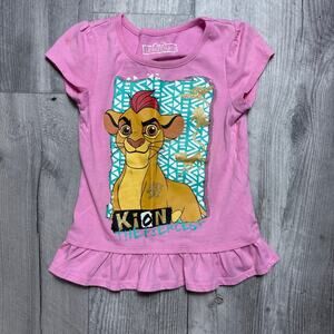 Disney The Lion King Guard Kion "The Fiercest" girls' peplum tee size 5T